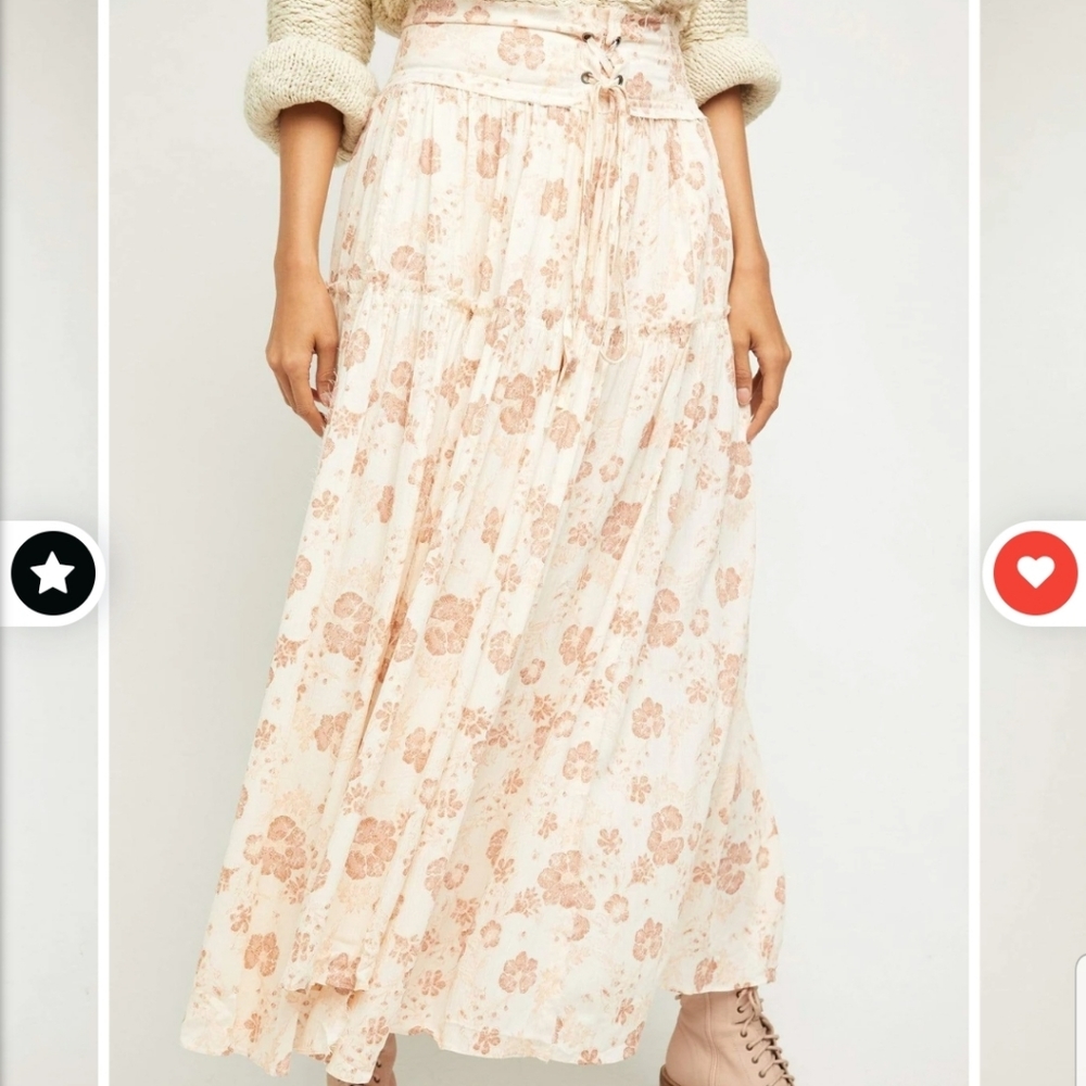 SOLD $128 Magnetic Meadows Skirt by Free People - Picture 3 of 5